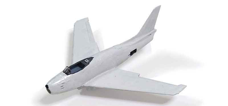 モノクローム 1/144 F-86F ブルーインパルス の製作（2号機）（その9