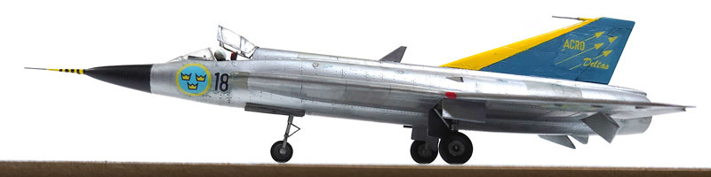 レベル 1/72 J-35 ドラケン の製作（その18）（完結 1）: DTP…って