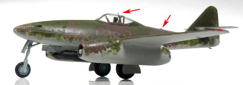 ハセガワ 1/72 メッサーシュミット Me 262 A-2a の製作（その5