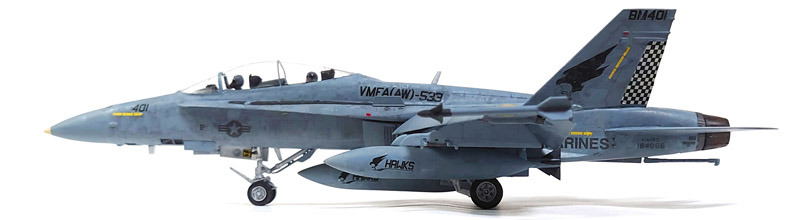 ハセガワ 1/72 F-18D ホーネット の製作（その27）（完結 1）: DTP…っ