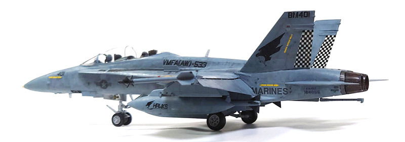 ハセガワ 1/72 F-18D ホーネット の製作（その27）（完結 1）: DTP…っ